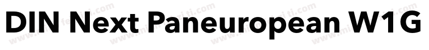 DIN Next Paneuropean W1G Bold字体转换